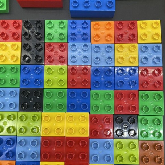 Lego Duplo Building Blocks Lot of 95 Pieces Flowers Vehicle Window Toddler Toys - Picture 6 of 10